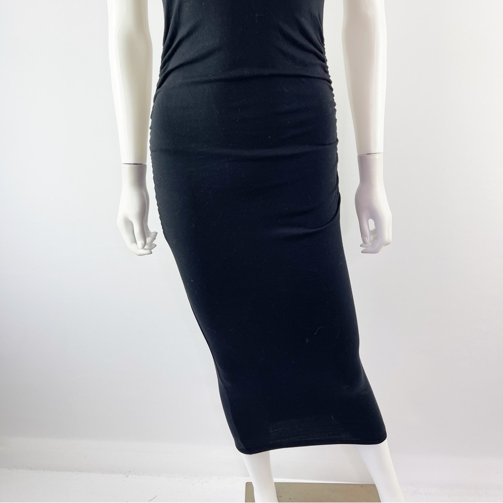 Michael Stars Women's Black Sleeveless Racerback Bodycon Midi Dress Size XS - Picture 4 of 10